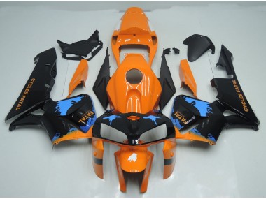 Éclaboussures Orange & Noires 2005-2006 Honda CBR600RR Carénage Moto