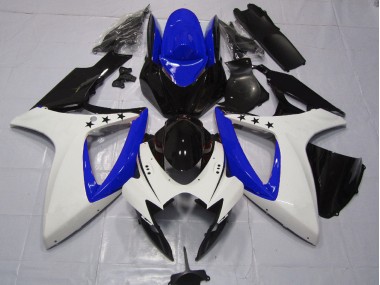 Étoile Bleu Foncé 2006-2007 Suzuki GSXR 600-750 Carénage Moto